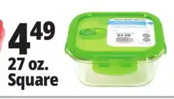 Ocean State Job Lot Glass Containers 27 oz. Square offer