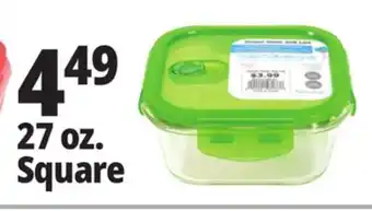 Ocean State Job Lot Glass Containers 27 oz. Square offer