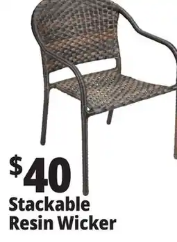 Ocean State Job Lot Stackable Resin Wicker offer