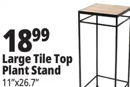 Ocean State Job Lot Large Tile Top Plant Stand 11 x 26.7 offer