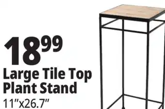 Ocean State Job Lot Large Tile Top Plant Stand 11 x 26.7 offer