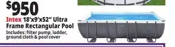 Ocean State Job Lot 18' x 9' x 52 Ultra Frame Rectangular Pool offer