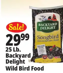 Ocean State Job Lot 25 Lb. Backyard Delight Wild Bird Food offer