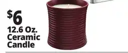 Ocean State Job Lot 12.6 Oz. Ceramic Candle offer
