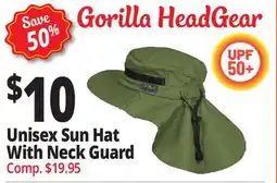 Ocean State Job Lot Unisex Sun Hat With Neck Guard offer