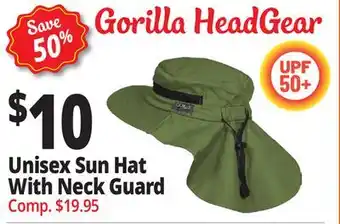 Ocean State Job Lot Unisex Sun Hat With Neck Guard offer