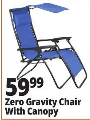 Ocean State Job Lot Zero Gravity Chair With Canopy offer