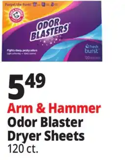 Ocean State Job Lot Odor Blaster Dryer Sheets offer