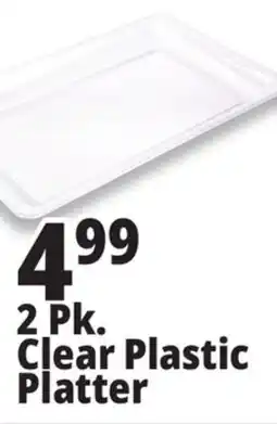 Ocean State Job Lot 2 Pk. Clear Plastic Platter offer