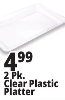 Ocean State Job Lot 2 Pk. Clear Plastic Platter offer