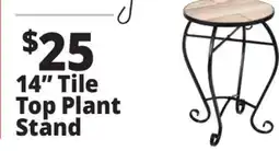 Ocean State Job Lot 14 Tile Top Plant Stand offer