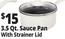 Ocean State Job Lot 3.5 Qt. Sauce Pan With Strainer Lid offer