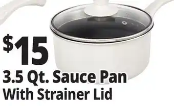 Ocean State Job Lot 3.5 Qt. Sauce Pan With Strainer Lid offer