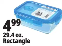 Ocean State Job Lot Glass Containers 29.4 oz. Rectangle offer