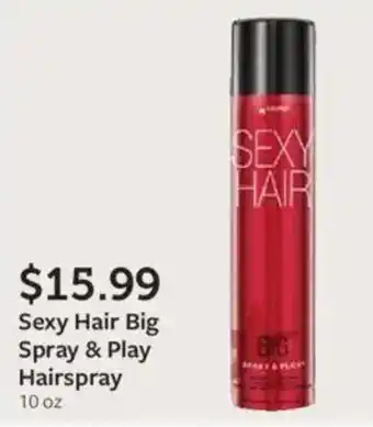 Fareway Sexy Hair Big Spray & Play Hairspray offer