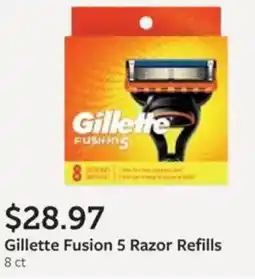 Fareway Gillette Fusion 5 Razor Refills offer