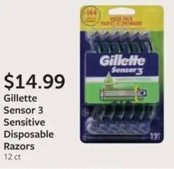 Fareway Gillette Sensor 3 Sensitive Disposable Razors offer