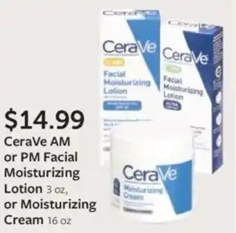 Fareway CeraVe AM or PM Facial Moisturizing Lotion offer