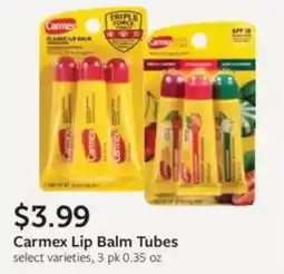 Fareway Carmex Lip Balm Tubes offer