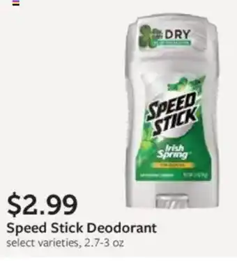 Fareway Speed Stick Deodorant offer