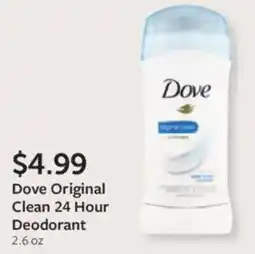 Fareway Dove Original Clean 24 Hour Deodorant offer