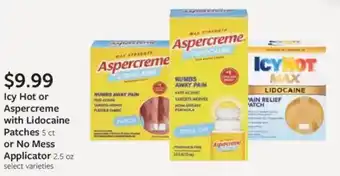 Fareway Icy Hot or Aspercreme with Lidocaine Patches offer
