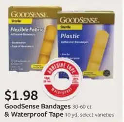 Fareway GoodSense Bandages and Waterproof Tape offer