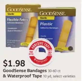 Fareway GoodSense Bandages and Waterproof Tape offer