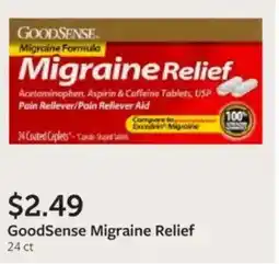 Fareway GoodSense Migraine Relief offer