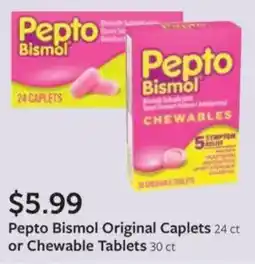 Fareway Pepto Bismol Original Caplets offer
