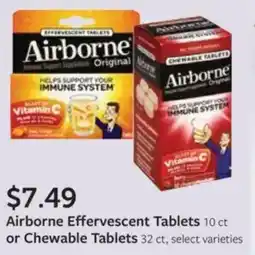 Fareway Airborne Effervescent Tablets offer