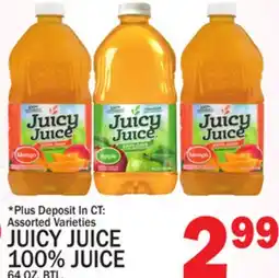 C Town JUICY JUICE 100% JUICE offer