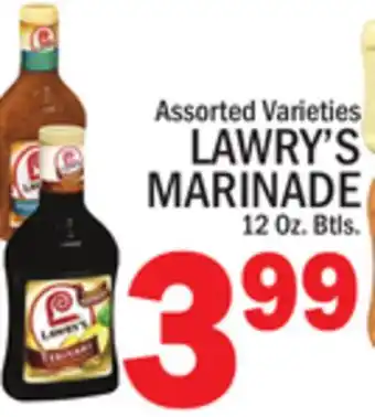 C Town LAWRY'S MARINADE offer