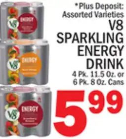 C Town V8 SPARKLING ENERGY DRINK offer