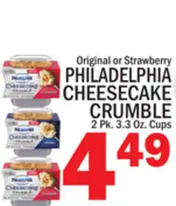 C Town PHILADELPHIA CHEESECAKE CRUMBLE offer
