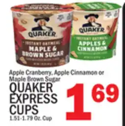 C Town QUAKER EXPRESS CUPS offer