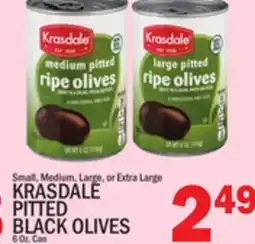 C Town KRASDALE PITTED BLACK OLIVES offer