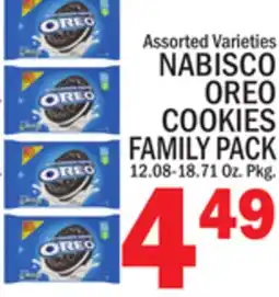 C Town NABISCO OREO COOKIES FAMILY PACK offer