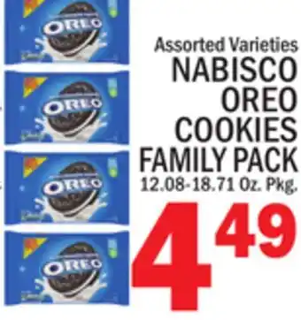 C Town NABISCO OREO COOKIES FAMILY PACK offer