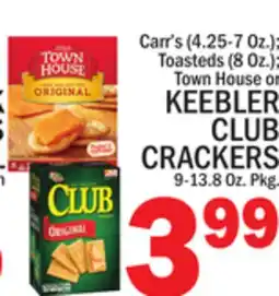 C Town KEEBLER CLUB CRACKERS 9-13.8 Oz. Pkg offer