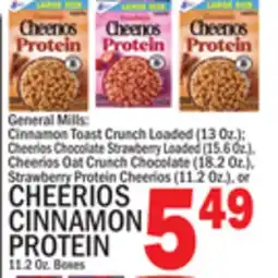 C Town CHEERIOS CINNAMON PROTEIN offer