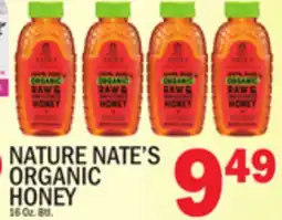 C Town NATURE NATE'S ORGANIC HONEY offer