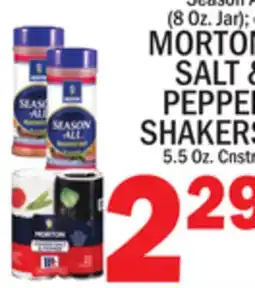 C Town MORTON SALT & PEPPER SHAKERS offer