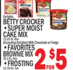 C Town BETTY CROCKER SUPER MOIST CAKE MIX 13.25 Oz. Box offer