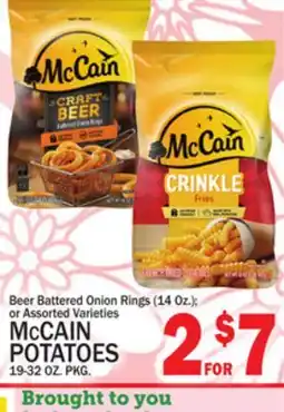 C Town MCCAIN POTATOES 19-32 OZ. PKG offer