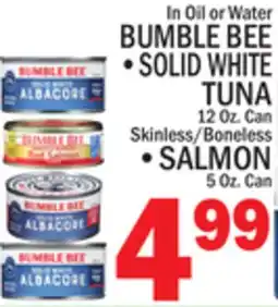 C Town BUMBLE BEE SOLID WHITE TUNA offer