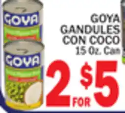 C Town GOYA GANDULES CON COCO offer