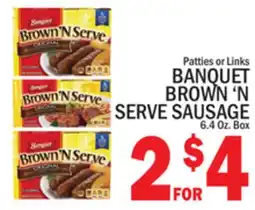 C Town BANQUET BROWN'N SERVE SAUSAGE offer