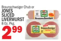 C Town JONES SLICED LIVERWURST offer