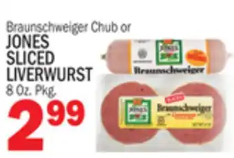 C Town JONES SLICED LIVERWURST offer